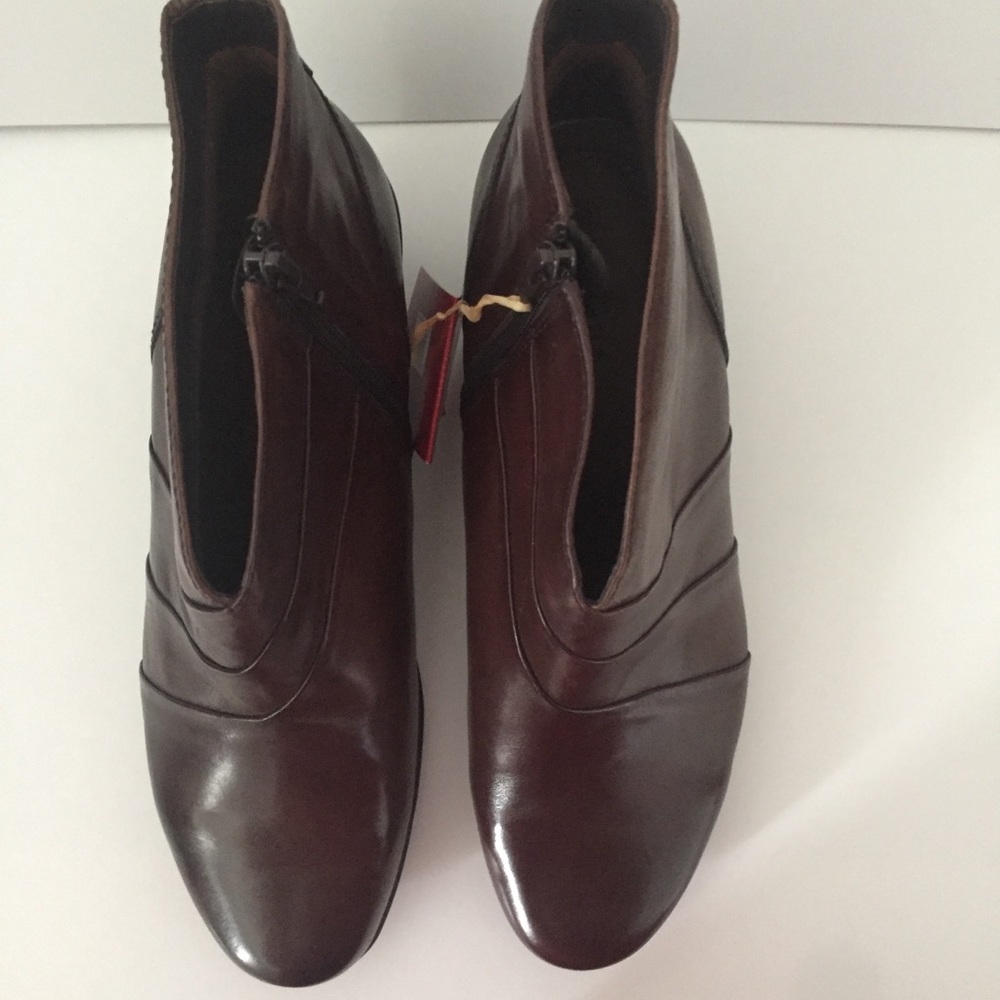 Earth Spirit Leather Heeled Boots Brown Only 11 - Picture 10 of 16